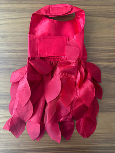 Red Formal Dog Dress with Petal skirt